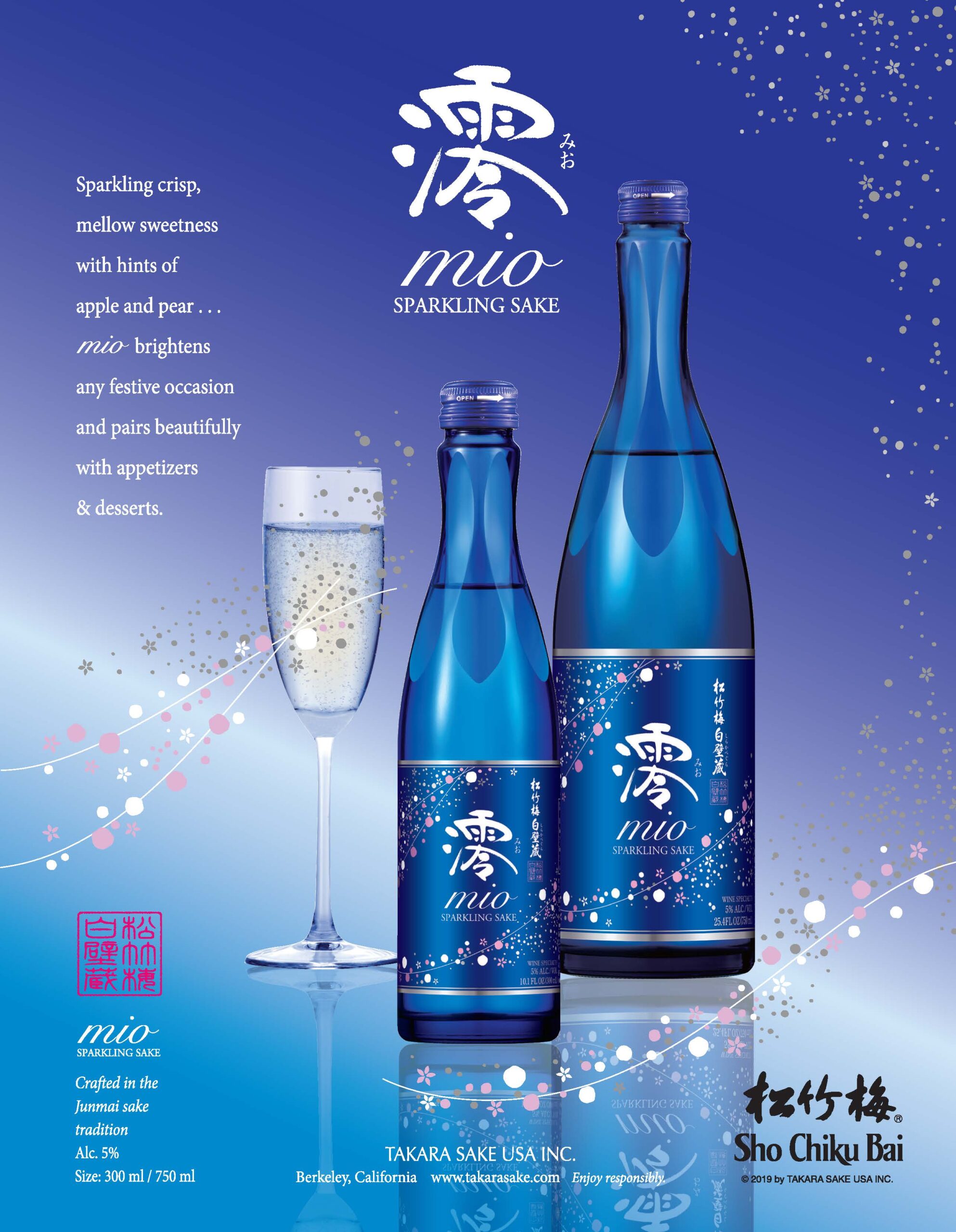 MIO Sparkling Sake Sales Sheet Takara Sake USA, Inc.