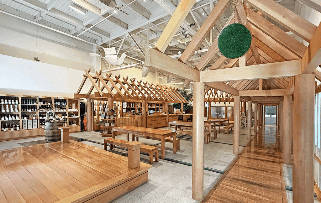 Entrance to Tasting Room and the view of the gift shop